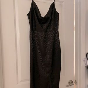 black leopard dress!